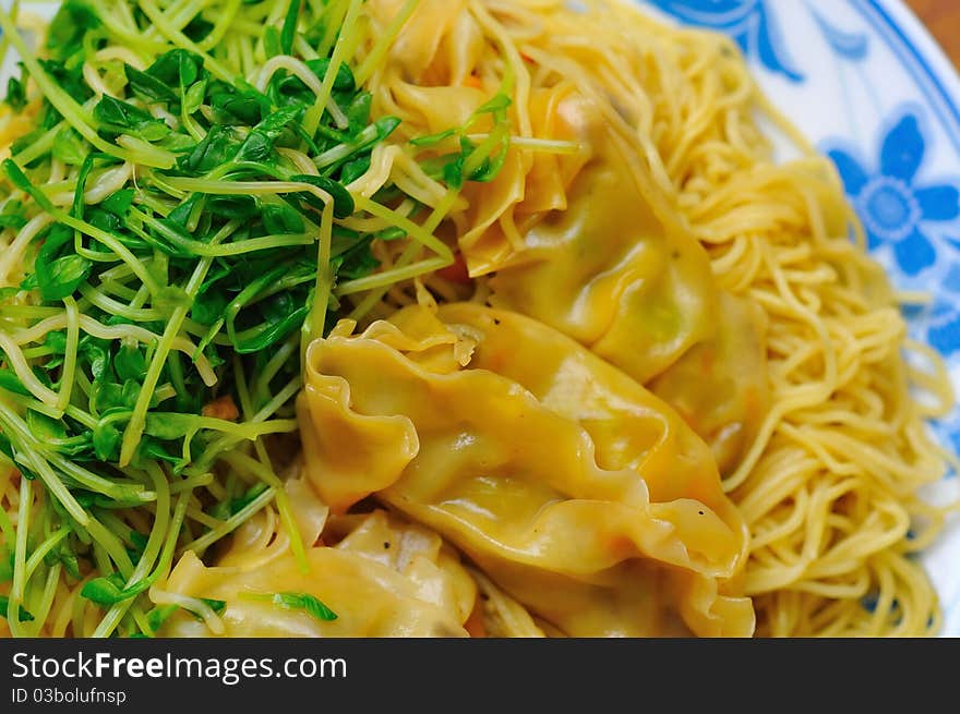 Meat Dumpling Noodles