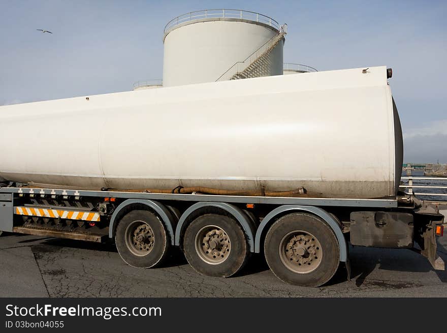 Truck With Fuel Tank