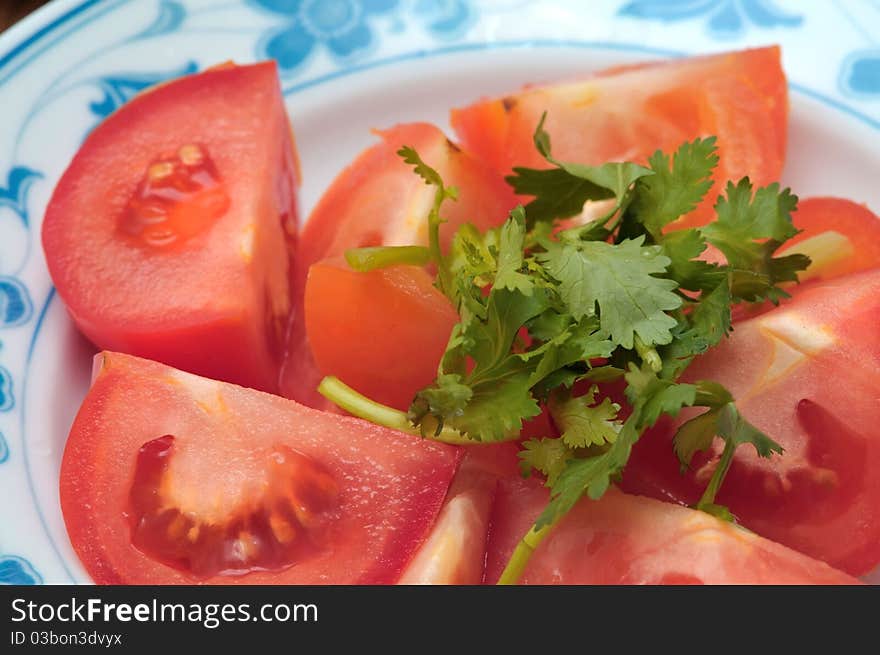 Healthy and fresh tomato ingredients