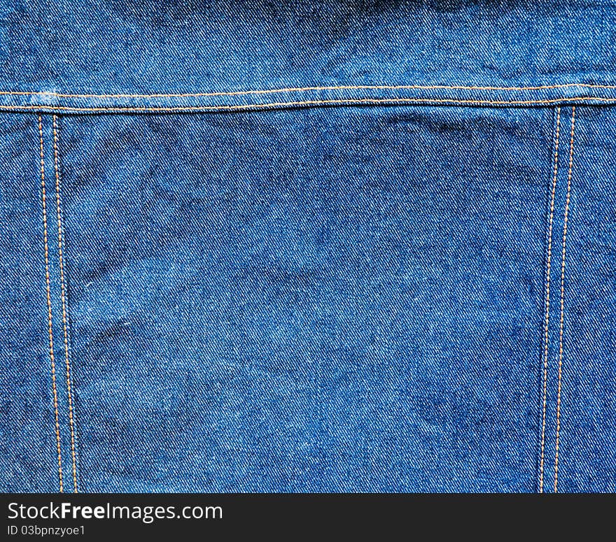 Jeans with seam for backgorund