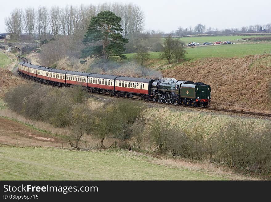 Pacific Duke Of Gloucester on the Severn valley railway. Pacific Duke Of Gloucester on the Severn valley railway