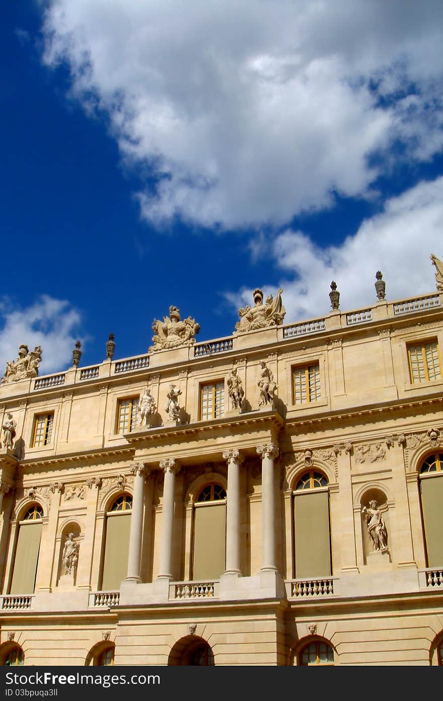 Versailles royal palace with luxury and elegant garden