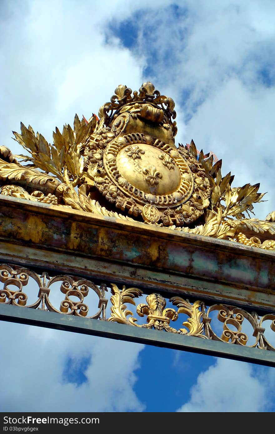 Versailles royal palace with luxury and elegant gate