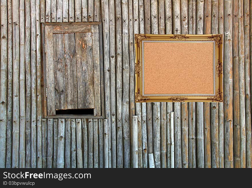 Cork Board On Bamboo Pa