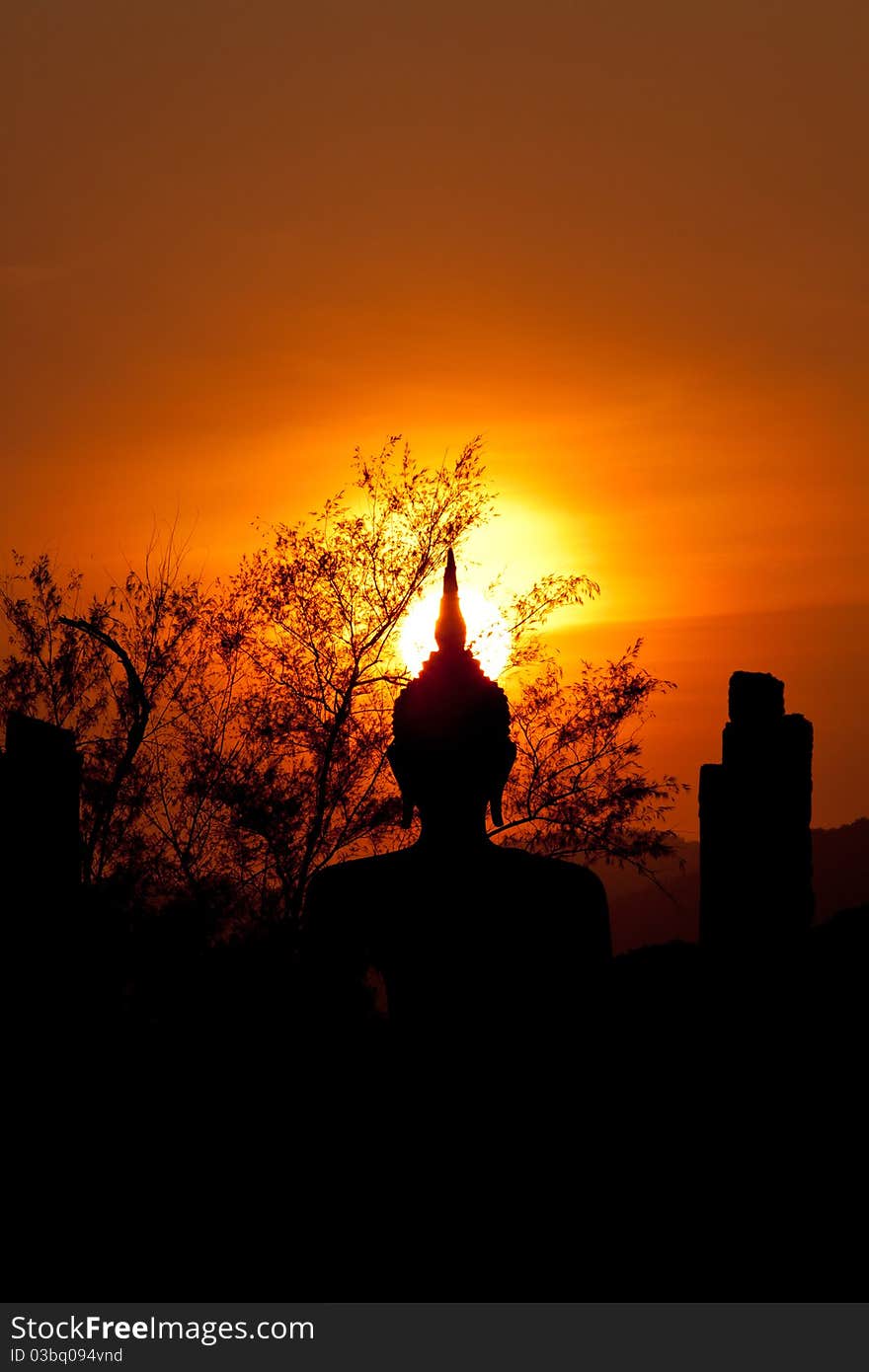 Budda silhouette