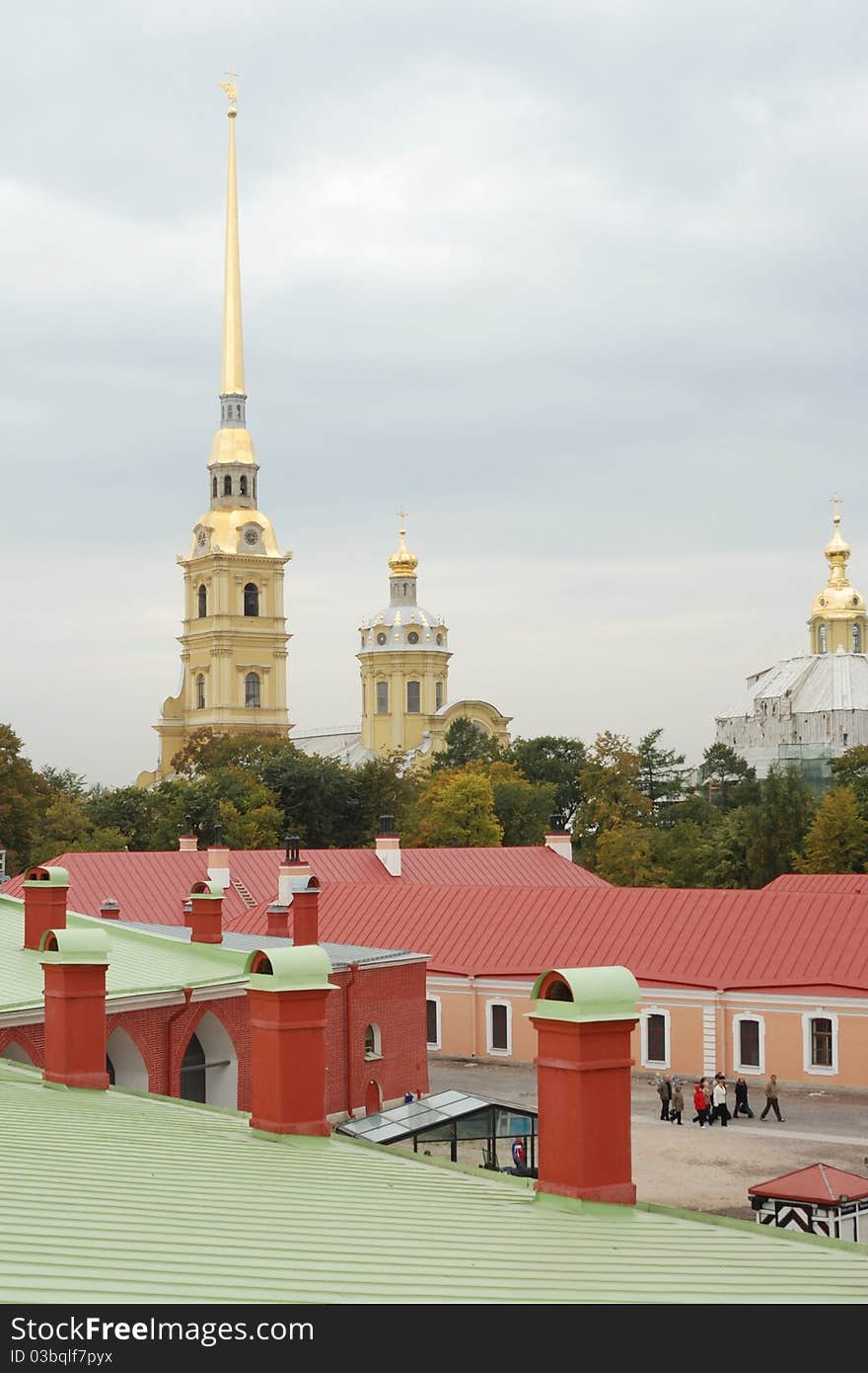 Historical Center of St. Petersburg, summer day. Historical Center of St. Petersburg, summer day