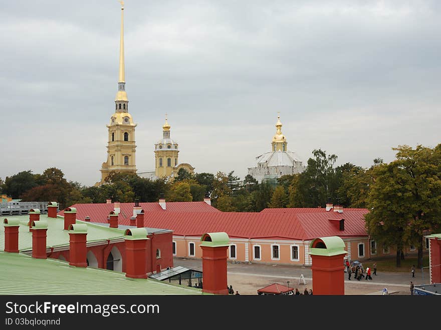 Peter and Paul fortress roofs