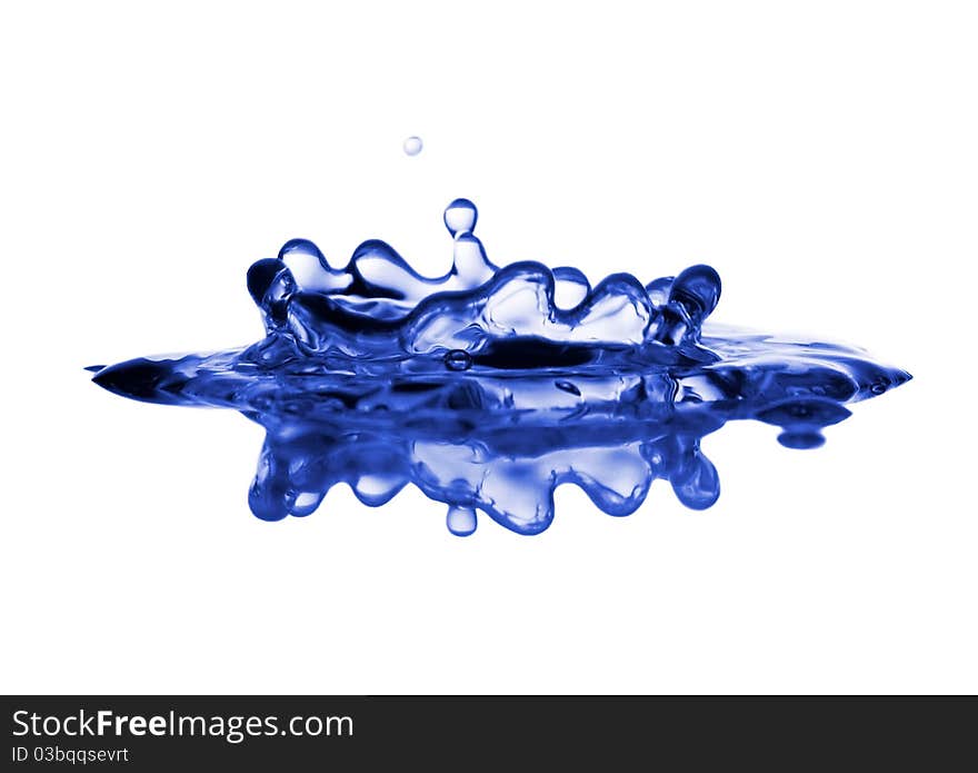 Water splash isolated on a white background