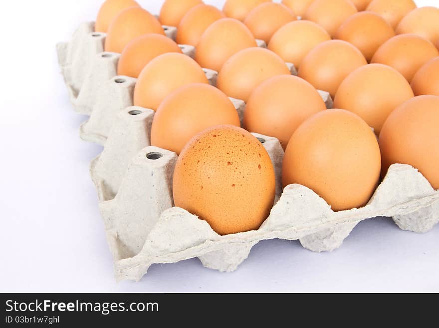 Eggs in a package to isolate