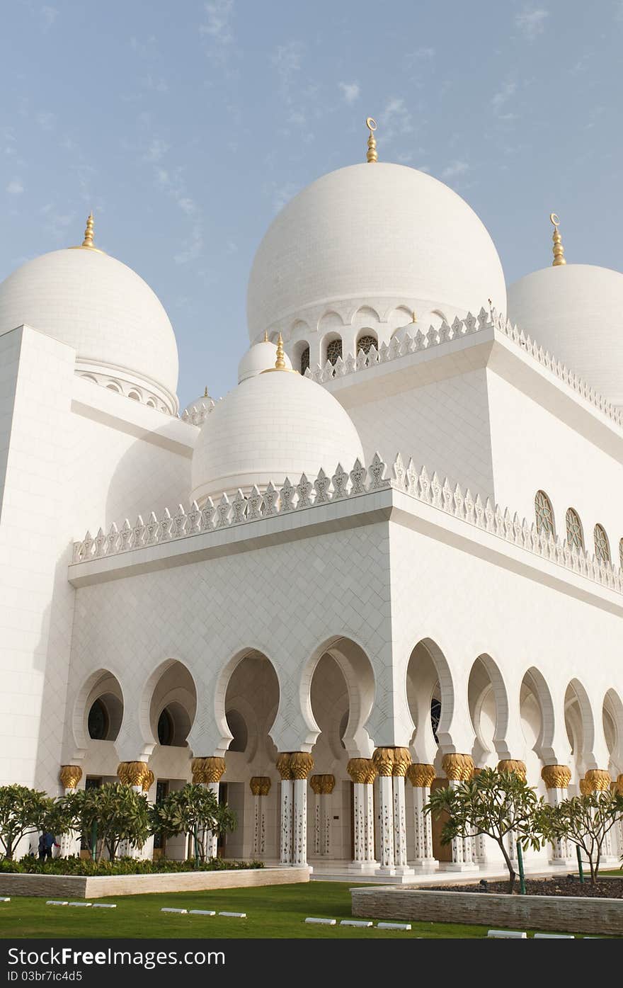 Grand Mosque in Abu Dhabi in UAE.