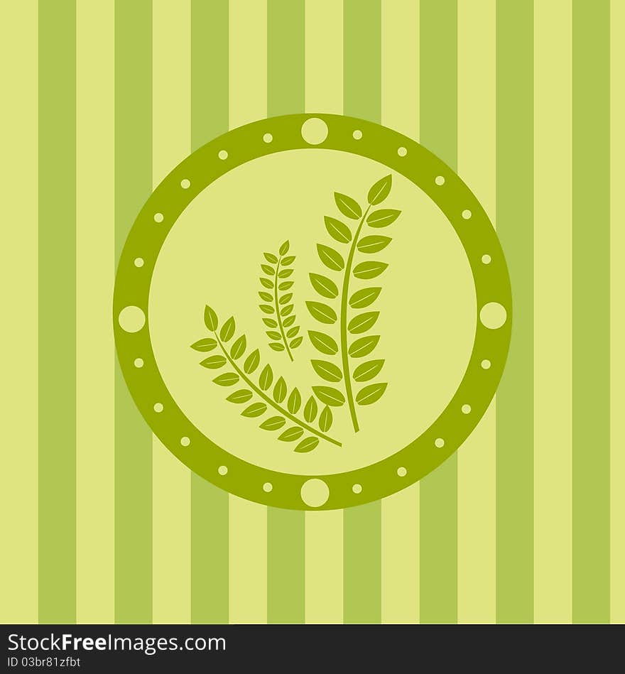 Cute green background with leaves. Cute green background with leaves