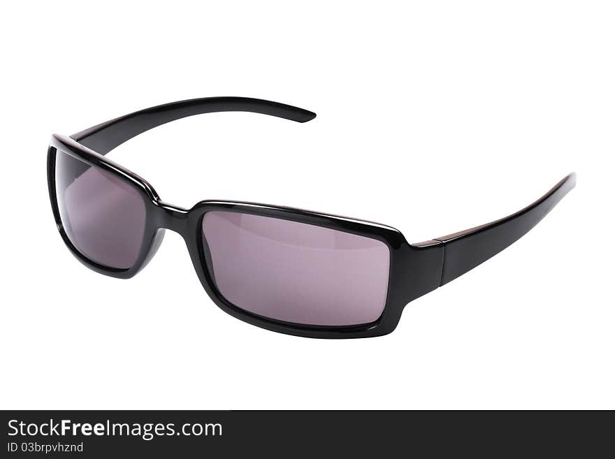 Black Sunglasses isolated on white