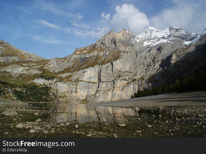 The Alpine lake