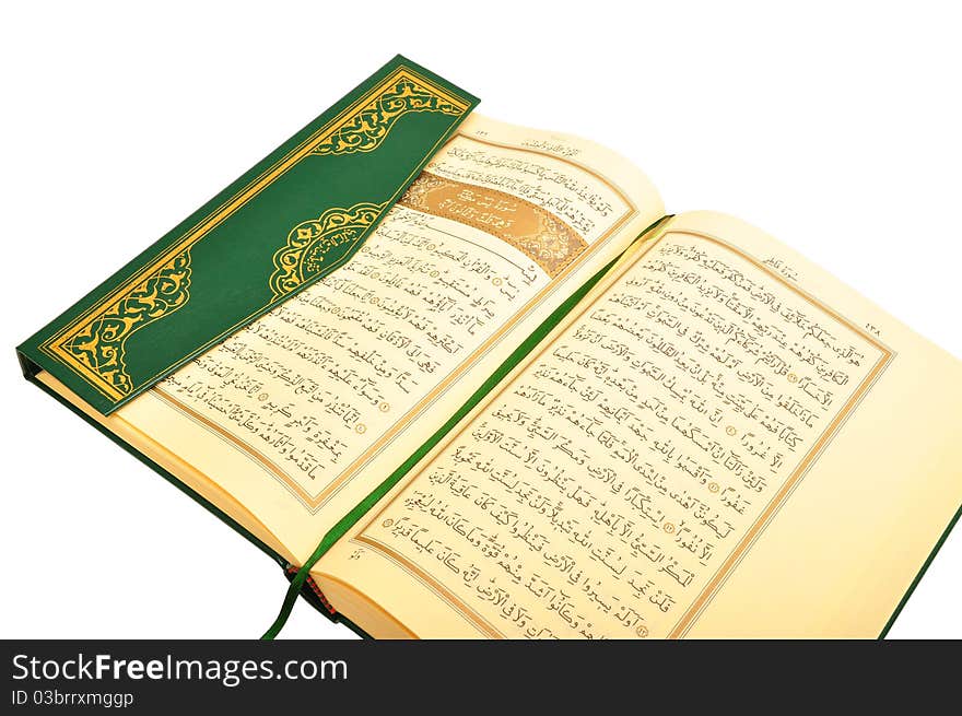 Pages of book of Koran. Pages of book of Koran