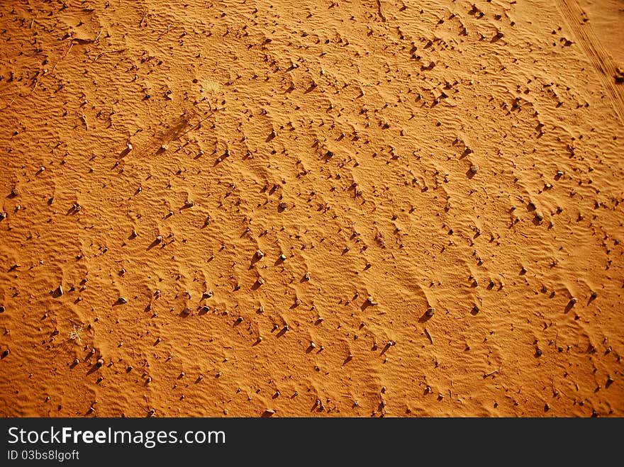 Pattern of sand in the desert. Pattern of sand in the desert