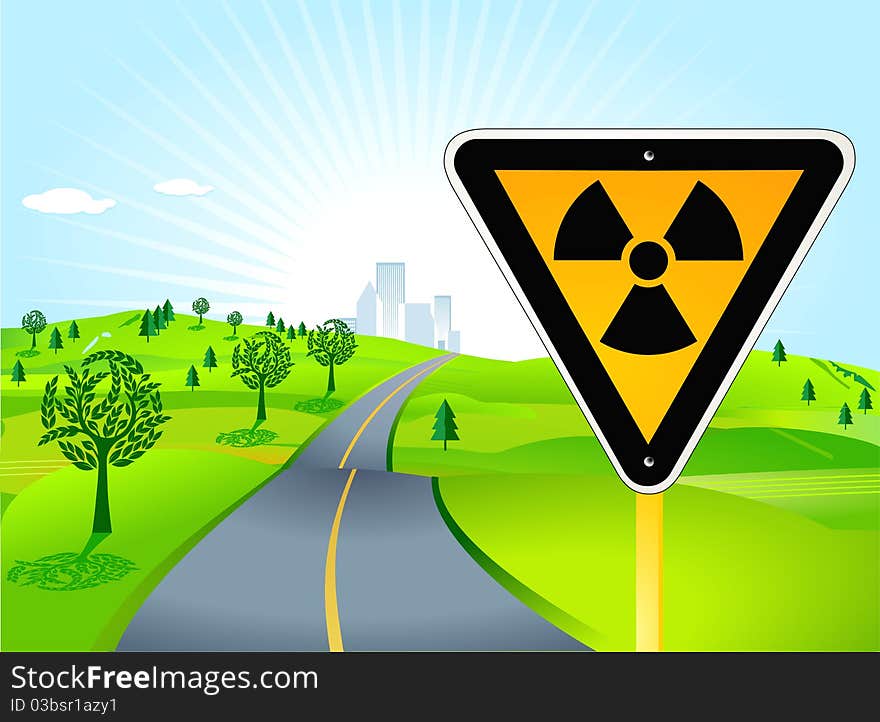 Radiation accident, nuclear danger warning