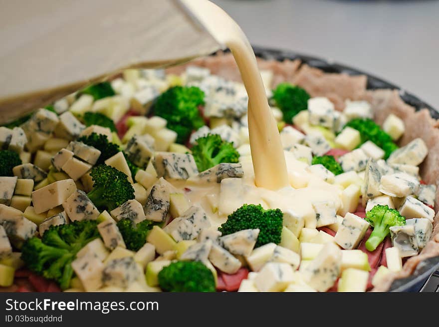 Preparing Beef Quiche