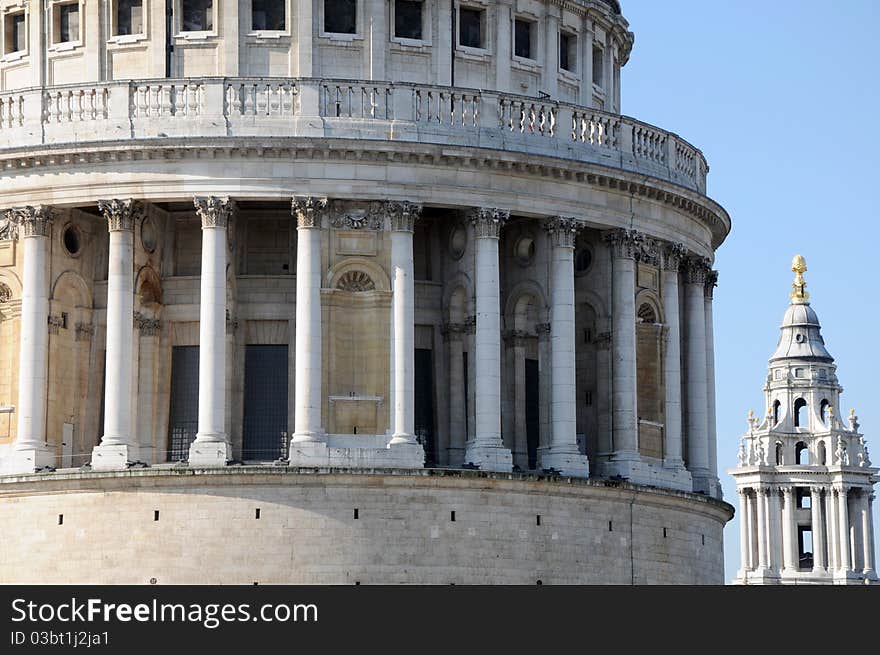 The dome of St Pauls Cathedral in London