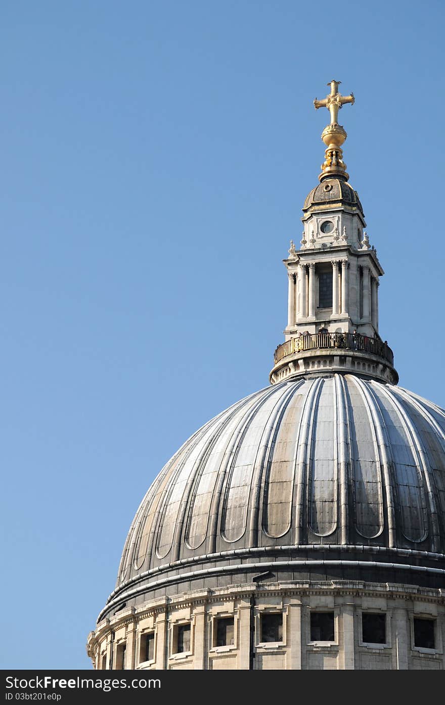 The dome of St Pauls Cathedral in London