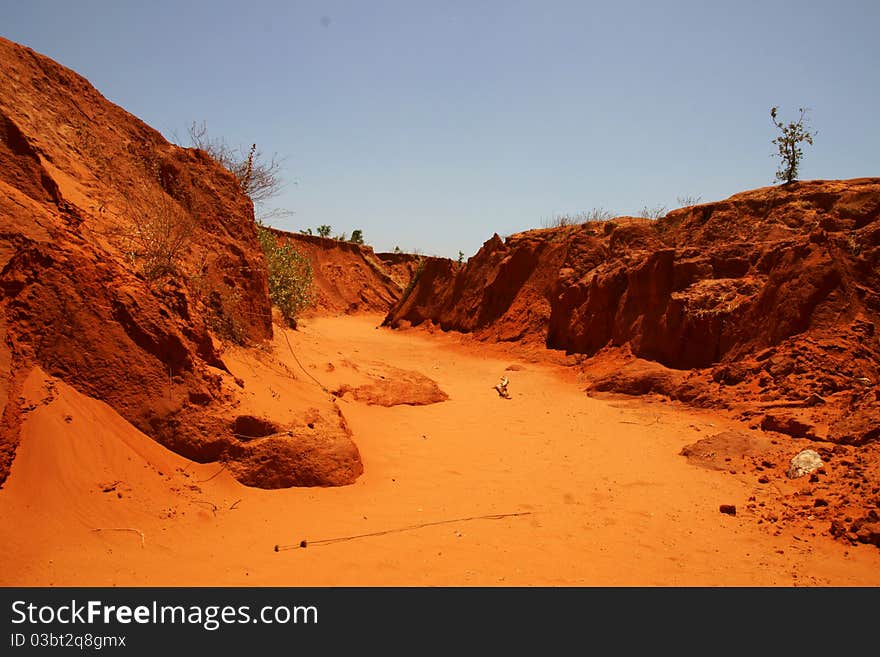 Little red Canyon near Mui Ne, Vietnam. Little red Canyon near Mui Ne, Vietnam