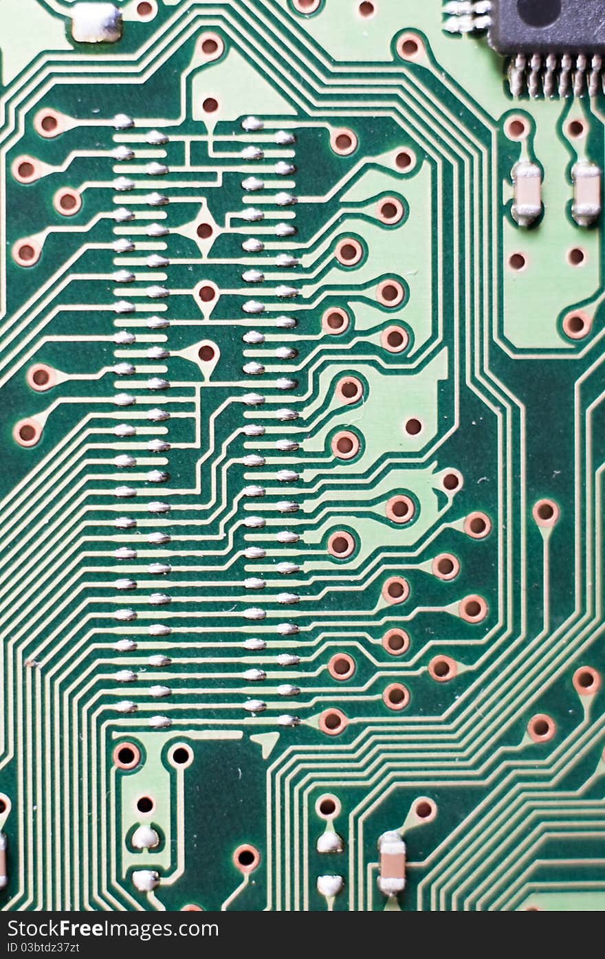 An image of Electronic circuit plate