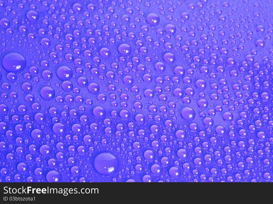 Water Drops Background on glass