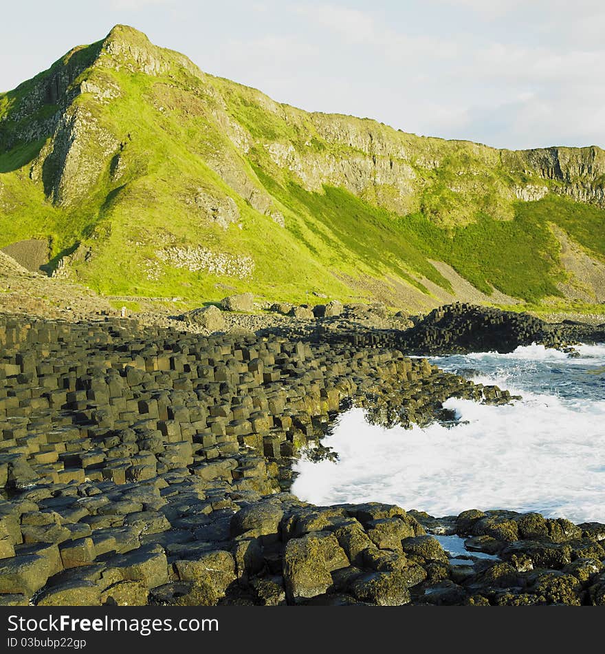 Giant's Causeway in County Antrim, Northern Ireland