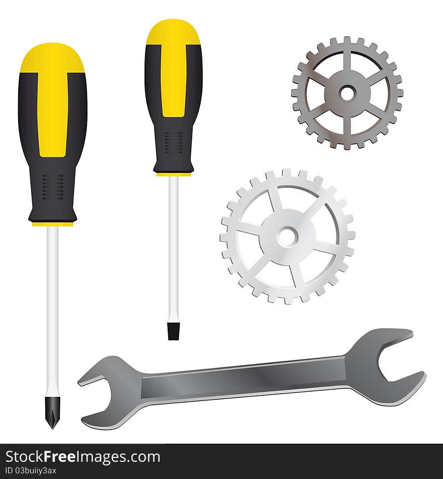 A set of tools for repairs