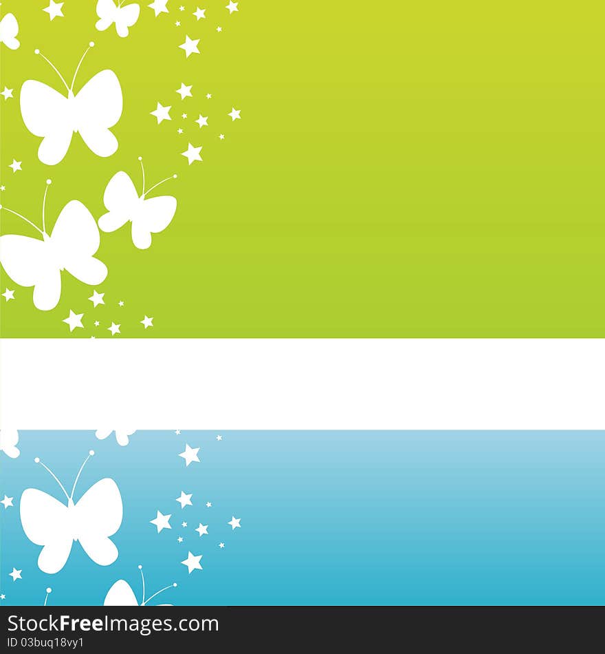 Modern butterfly background