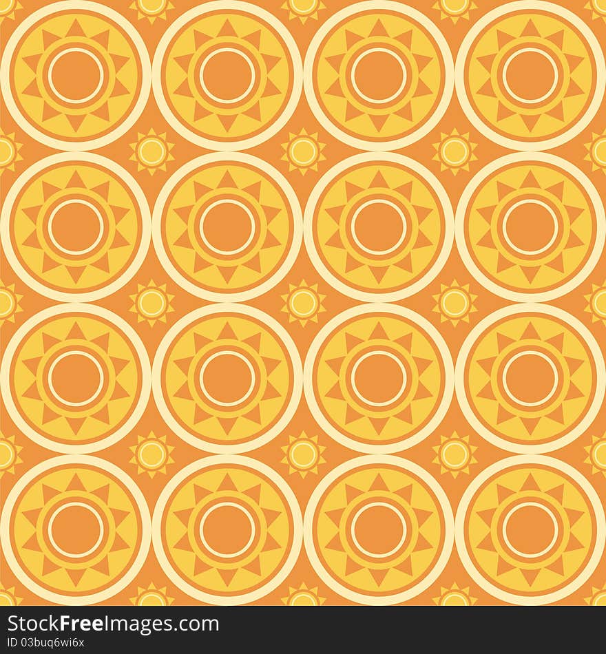 abstract suns pattern