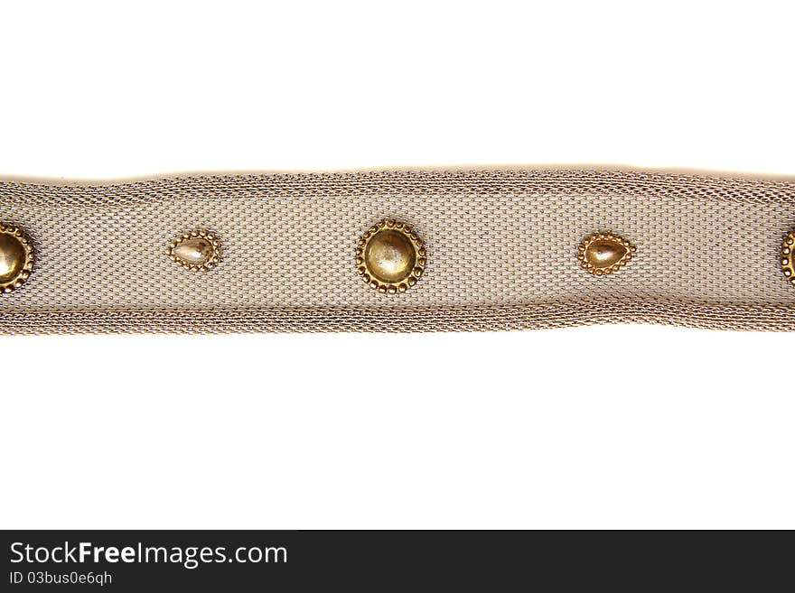 Metal Strap with white background