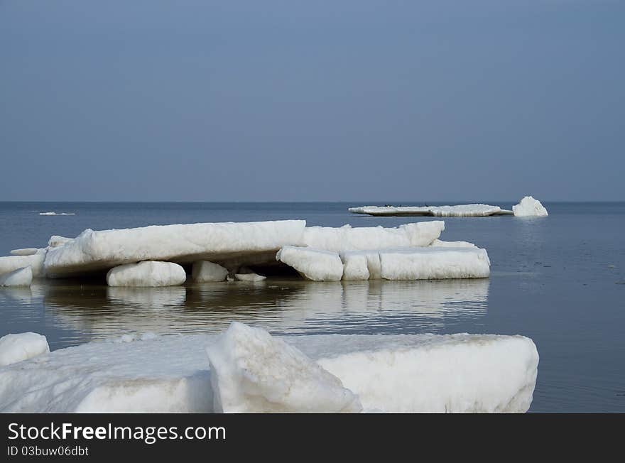 Ice on sea