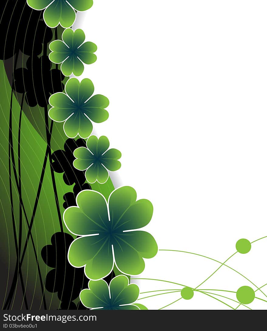 Abstract background to st. Patrick's day. Abstract background to st. Patrick's day