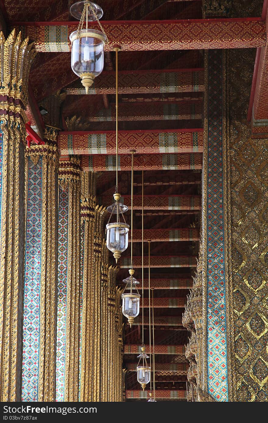 Thai Temple Atrium Ceiling