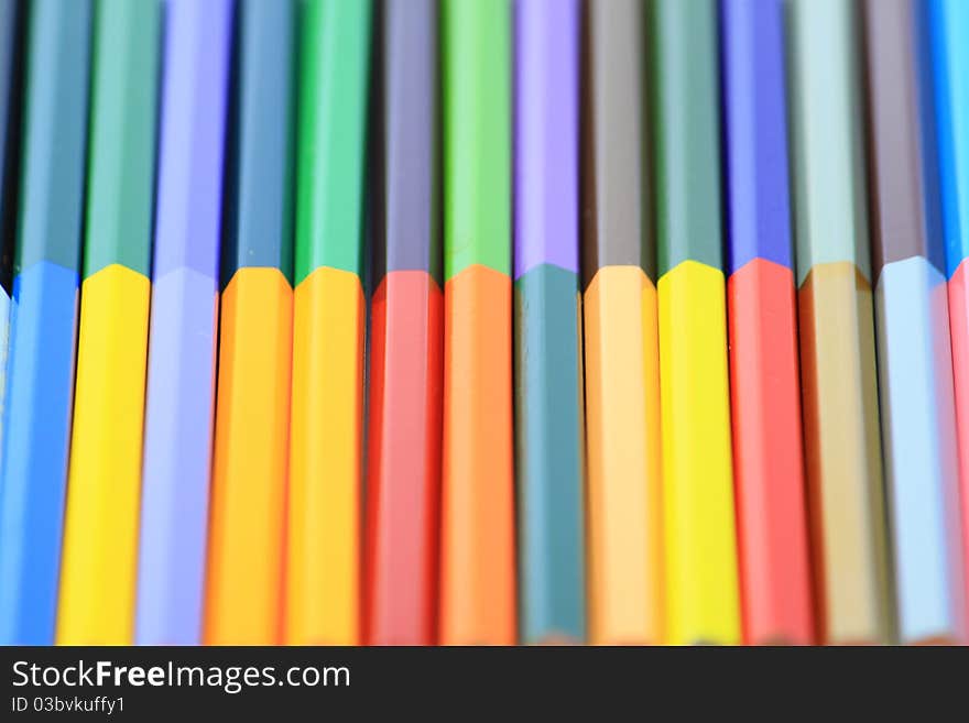 Pencils for children on a background. Pencils for children on a background