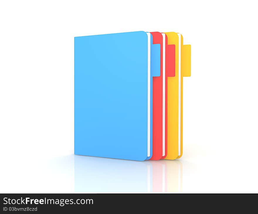 Folder concept in 3D style