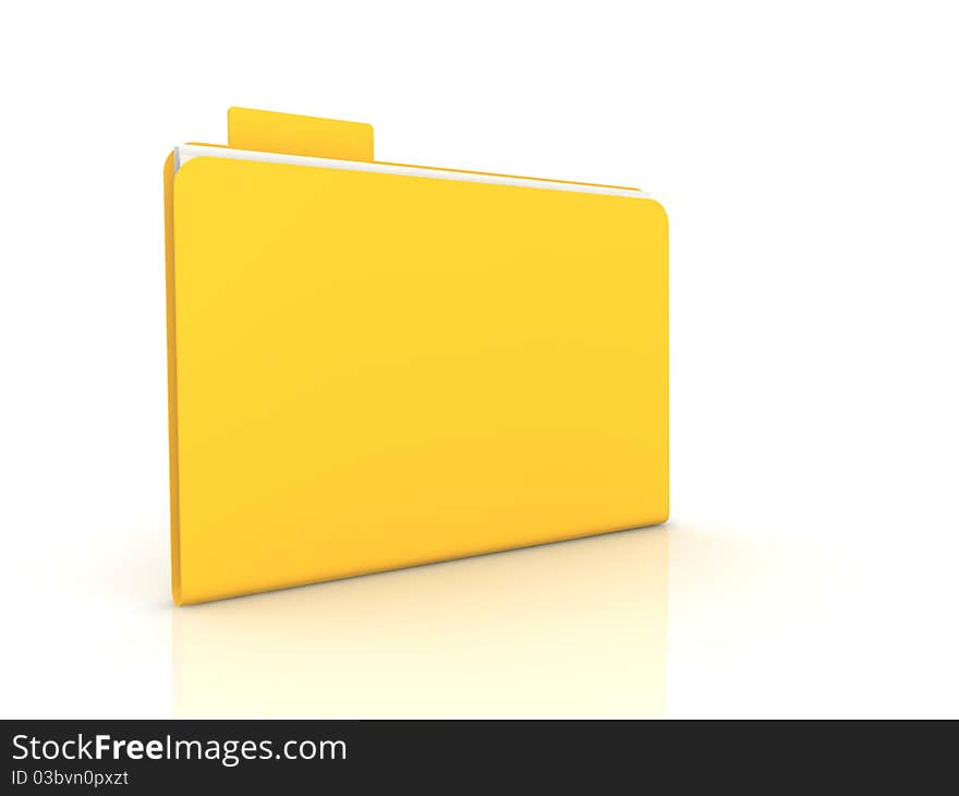 Folder concept in 3D style