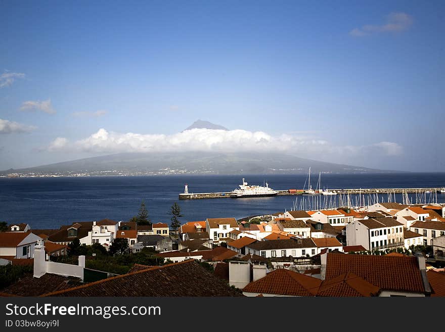 Landscape from Azores in Portugal