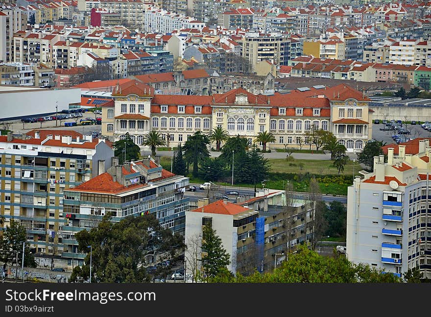 Portugal Lisbon town house nature of the history of the mountain landscape