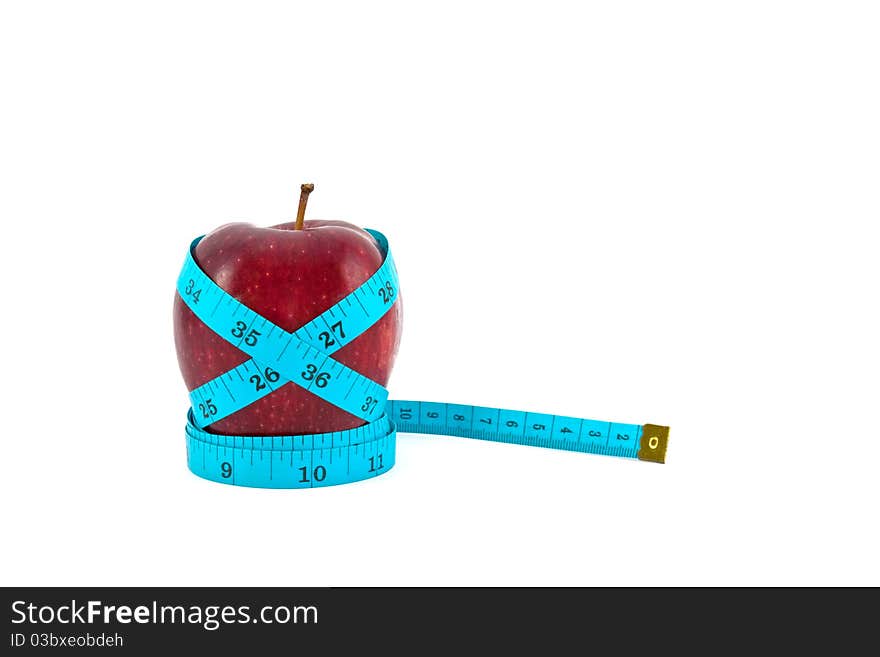 Red Apple With Tape