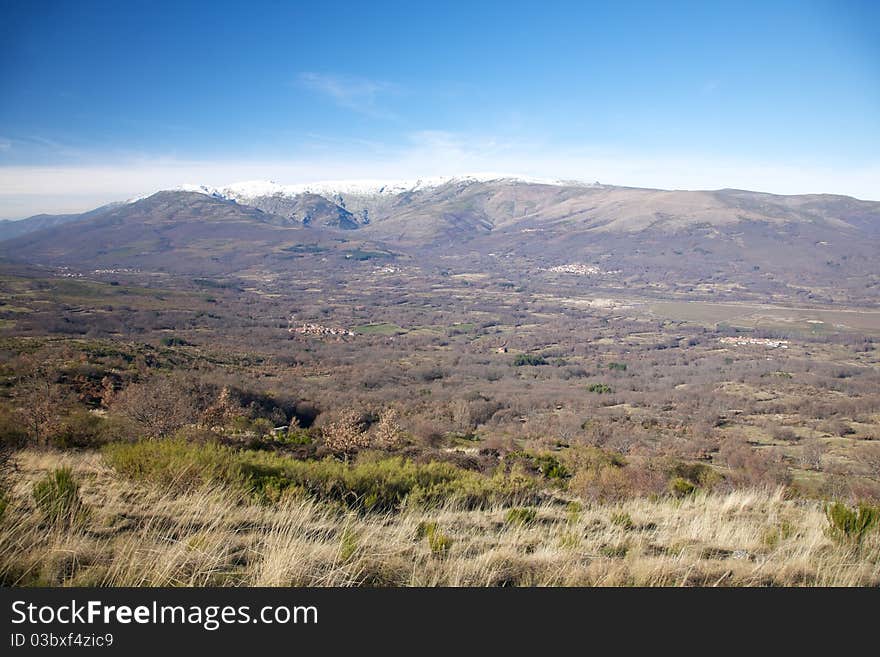 Mountain of Gredos at Avila in Castilla Spain. Mountain of Gredos at Avila in Castilla Spain