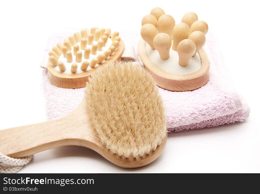 Massage Brush And Towel