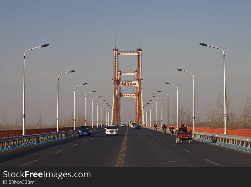 A bridge over the Yellow River