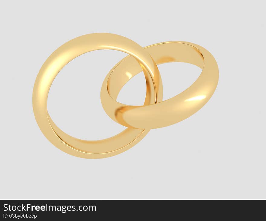 Gold wedding rings