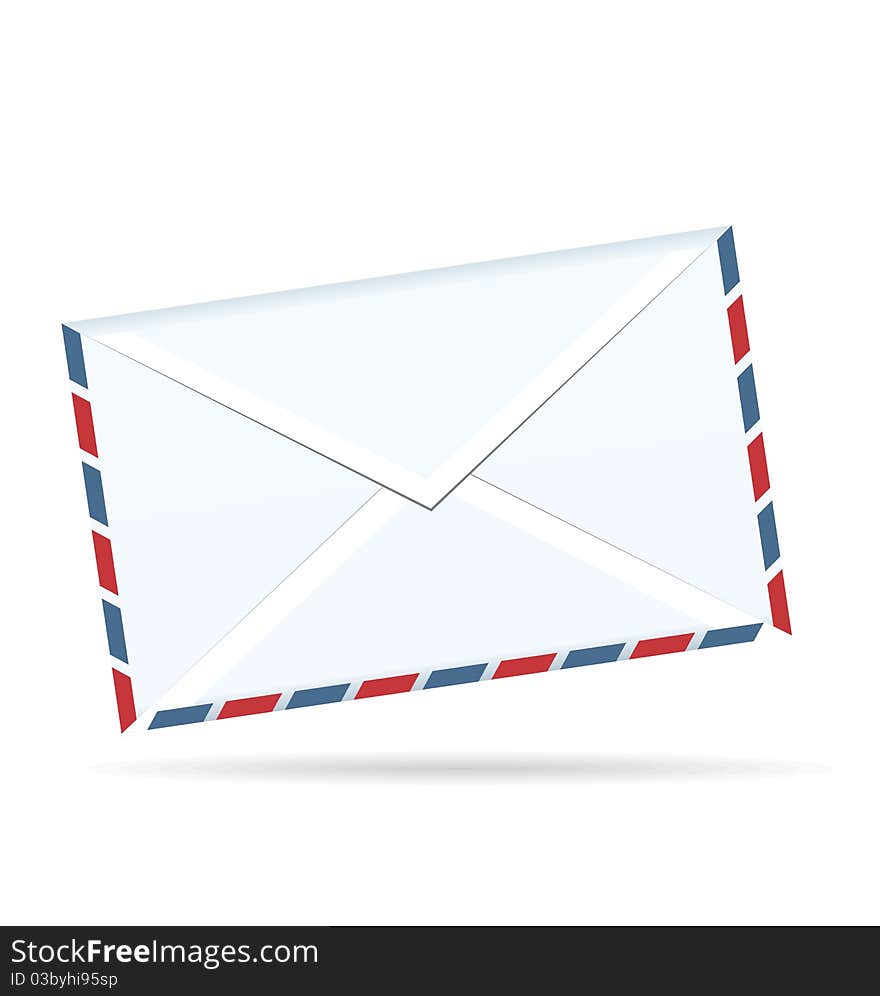 Realistic Illustration Of Envelope Of Post