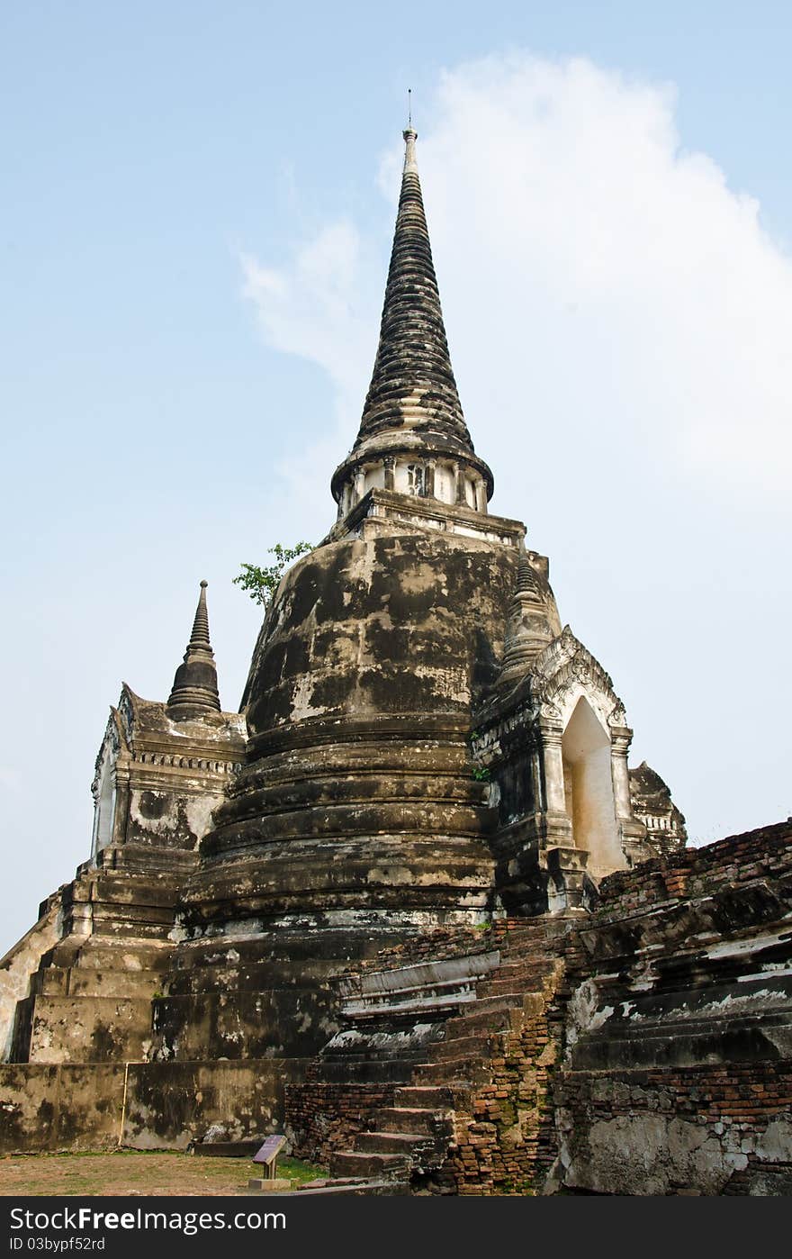 Temple ancient monument.Ayutthaya, Thailand.