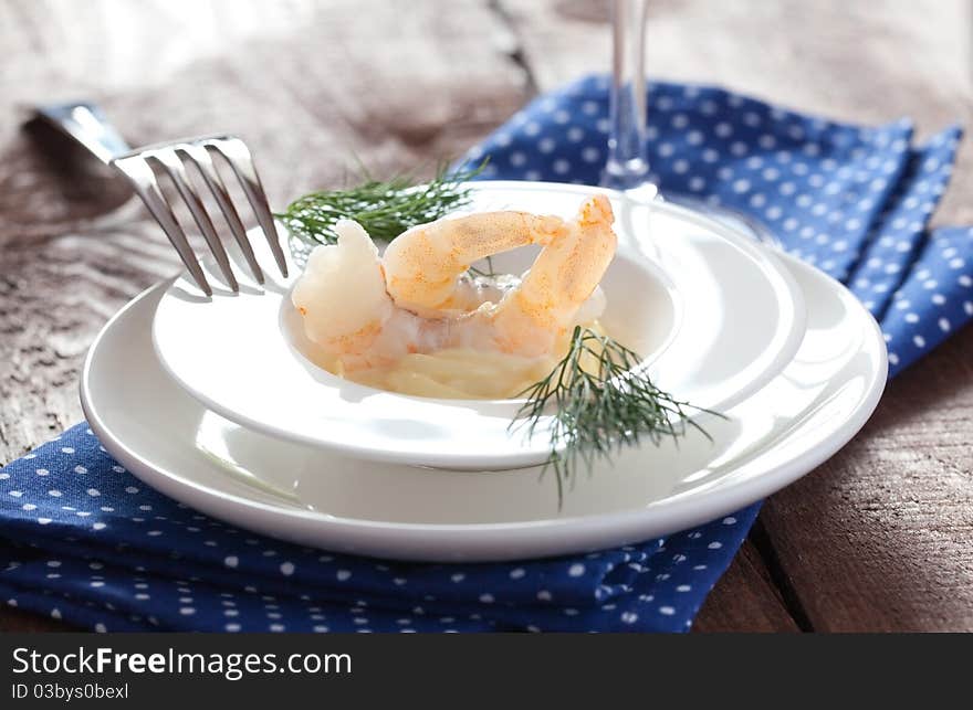 Prawns And Salad Cream