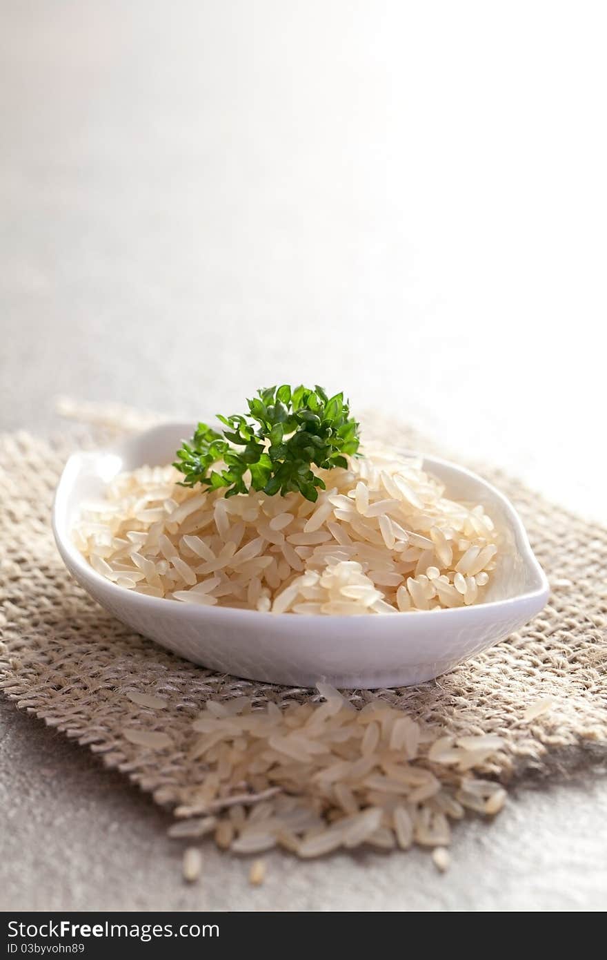 Rice in bowl