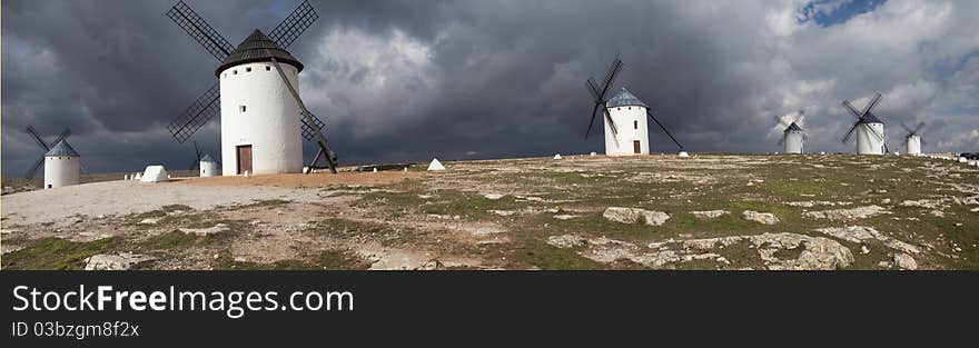 Windmills in Campo de Criptana