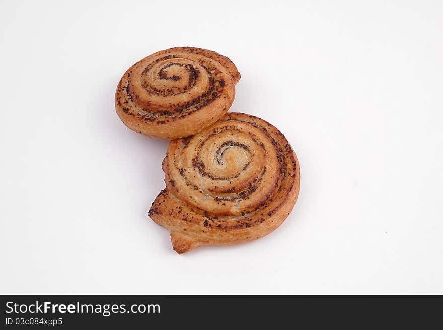 Puff pastry on white surface. Puff pastry on white surface